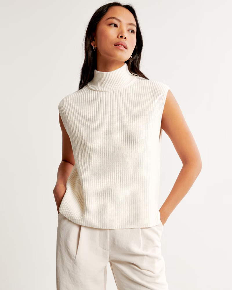 Sleeveless Turtleneck Sweater | Abercrombie & Fitch (US)