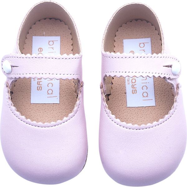 Emma British Pre-Walker Baby Girl Shoe - Blossom Pink | Maisonette