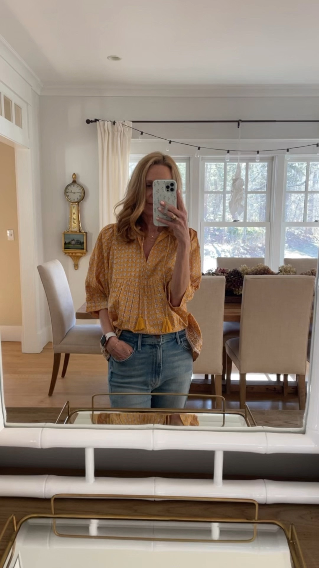Obsessed with this marigold top

#LTKStyleTip #LTKSeasonal #LTKOver40