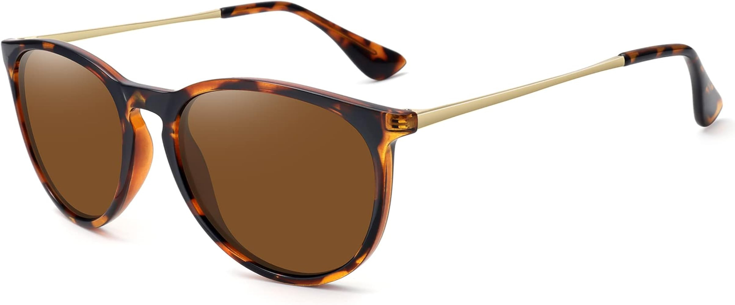 WOWSUN Polarized Sunglasses for Women Vintage Retro Round Mirrored Lens | Amazon (CA)