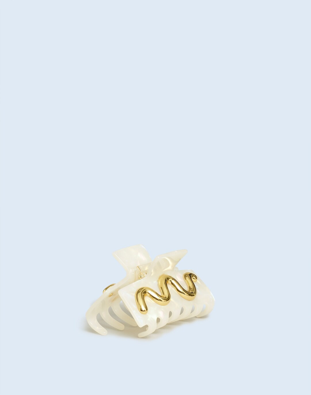 Metal Squiggle Medium Claw Hair Clip | Madewell