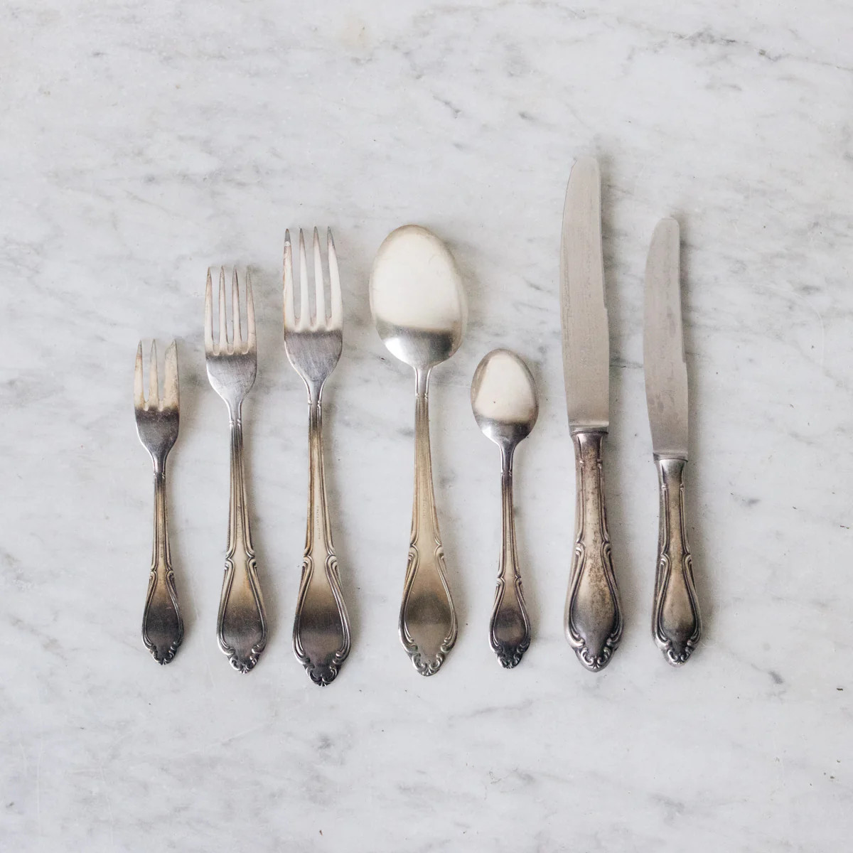 Matched French Flatware Set of 84 | Elsie Green US