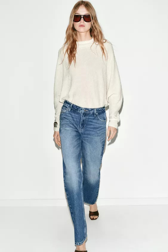 Z1975 LOW RISE STRAIGHT FULL LENGTH JEANS | Zara US