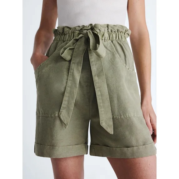Scoop Women's Paperbag Shorts, Sizes XS-XXL | Walmart (US)