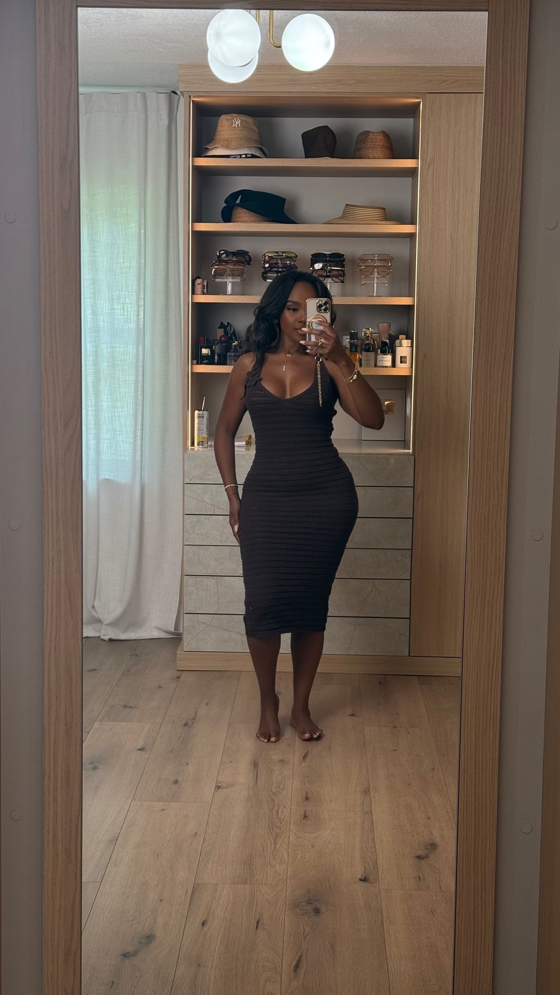 Hi Babes! 🤎

The dress that hugs in all the right places without feeling tight ✨

I love a simple elevated piece that can be styled a hundred different ways, and this ribbed midi dress is exactly that. The rich chocolate brown color looks so expensive and the fit is incredibly flattering.

✨ Fit Details:
• Ribbed midi dress
• Adjustable straps
• Body-skimming fit
• Stretchy comfortable fabric
• True-to-size

✨ Where to wear:
• Date night
• Vacation dinners
• Girls night out
• Brunch
• Concerts
• Summer evenings

Throw on a denim jacket, heels, sandals, or sneakers and you've got a completely different look every time.

Everything is linked below!

xx Kira | IG: KirasFashionFinds

Measurements: 5'4" | Wearing Small