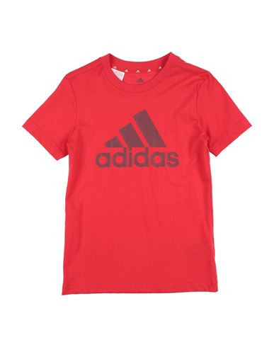 Adidas Kid Boy T-shirt Red Size 11 Cotton, Elastane | YOOX (US)