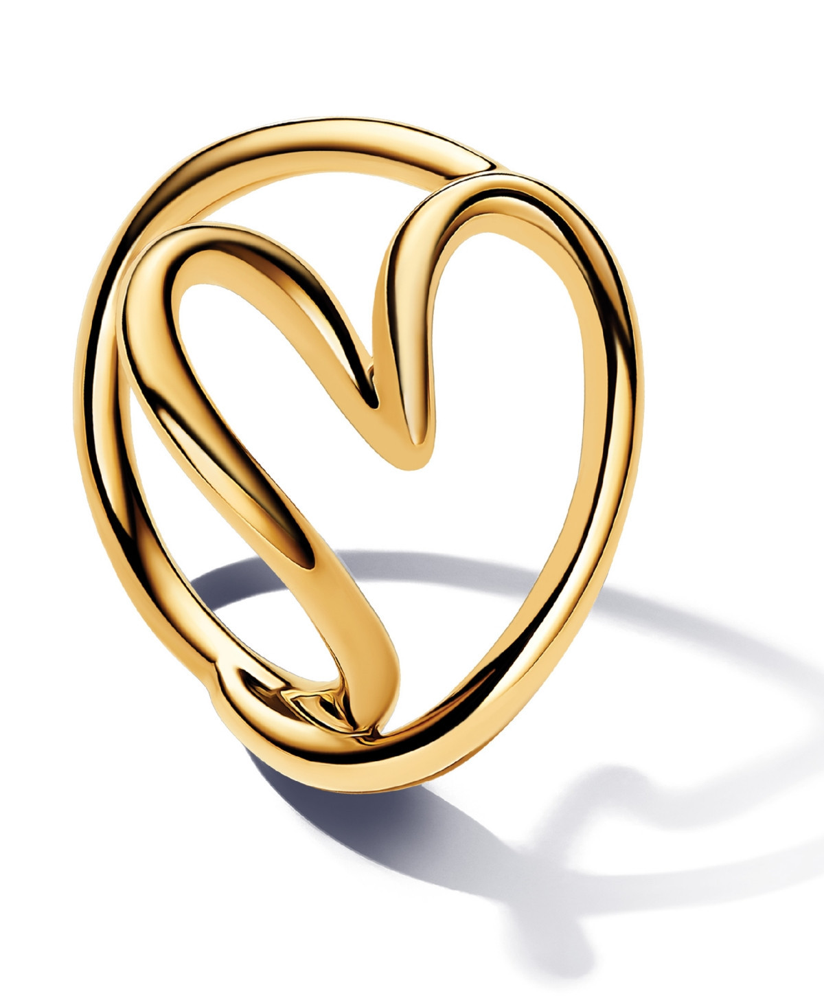 Pandora Shaped Heart Ring in 14k Gold-plated - Gold | Macy's