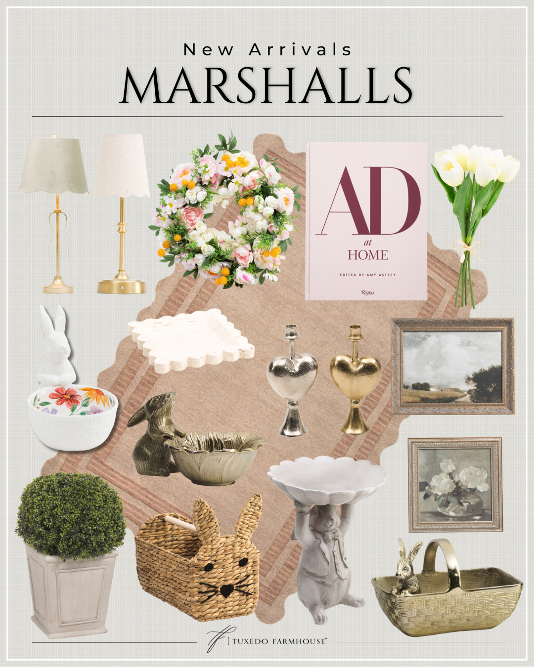 Marshalls - New Arrivals

Fresh new Spring arrivals!

Seasonal, home decor, accent chairs, rugs, wall art, frames, pillows, lamps, baskets, candles, books, coffee tables, ottomans, trays, bowls, consoles, accent tables
 

 #LTKSeasonal #LTKHome