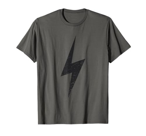 Minimalistic Design With Lightning Bolt Grunge T-Shirt | Amazon (US)