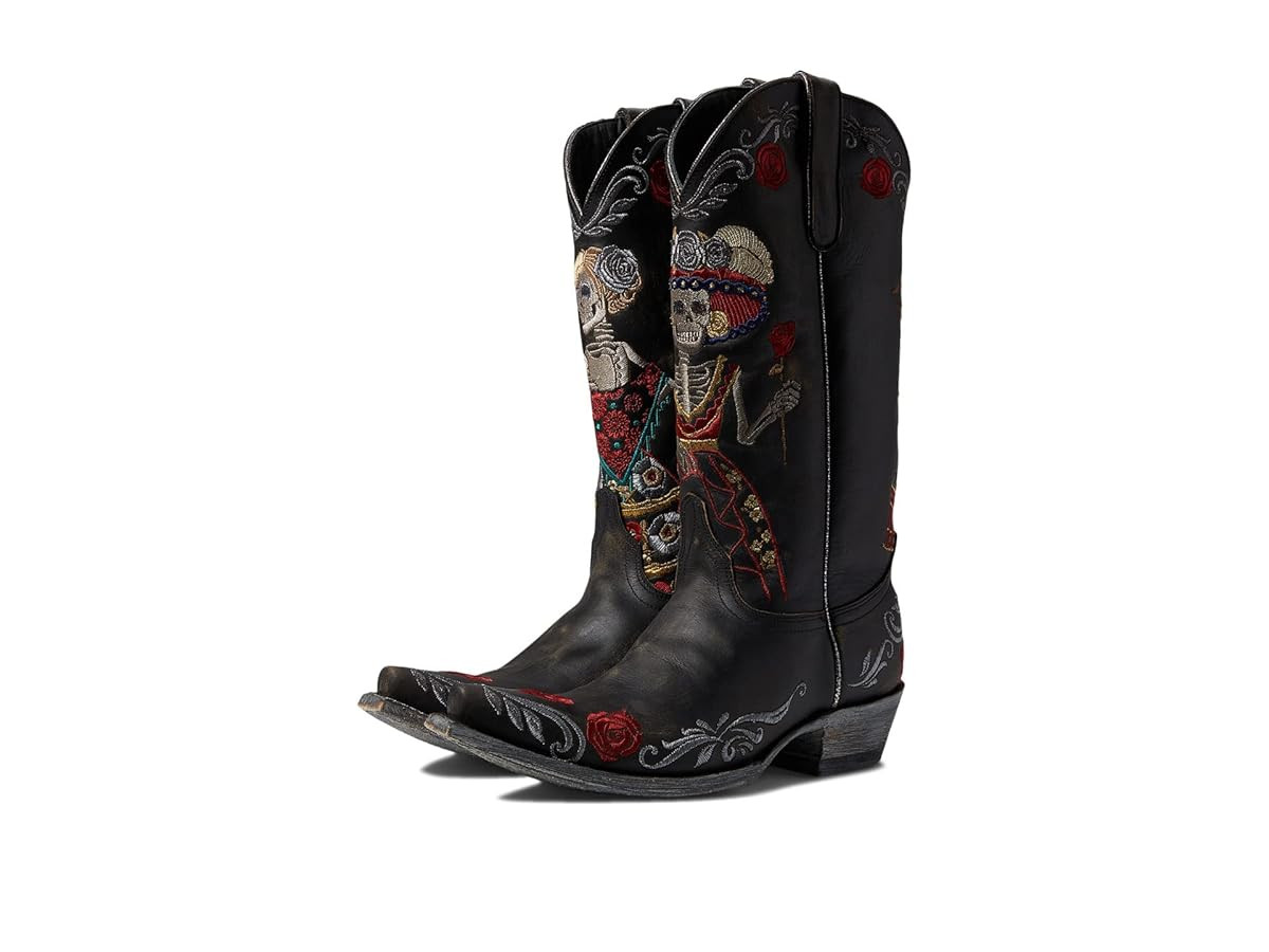 Old Gringo Women's Reinas La Catrina Skeleton and Floral Embroidered Tall - L 3588-2 | Amazon (US)