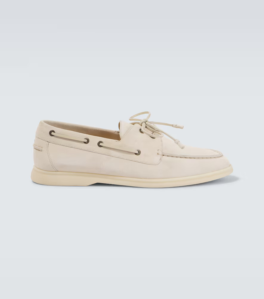 Loro Piana Sea-Sail Walk suede boat shoes | Mytheresa (US/CA)