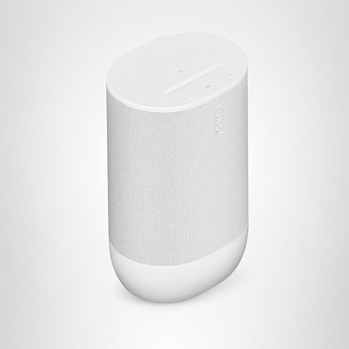 Sonos Move 2 - White - Wireless Portable Bluetooth Speaker | Amazon (US)