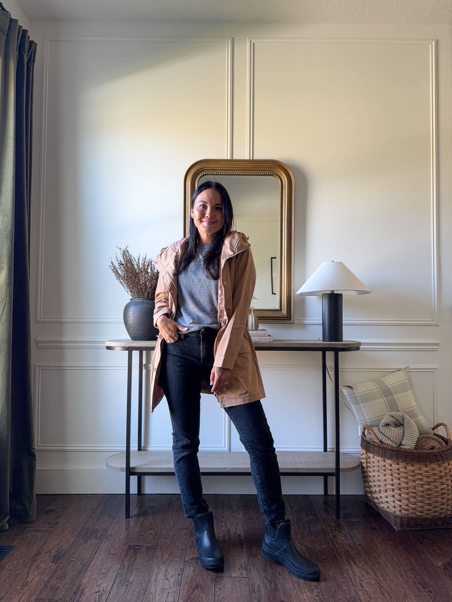 Fall outfits, boots, fall fashion, with @walmartfashion and @walmart — this coat is lightweight, perfect for layering, and cinches at the waist! Wearing a XS! Boots are waterproof, and easy to take off and on, if you wear a half size, size up! #walmartpartner #walmartfashion

#LTKSeasonal #LTKfindsunder50 #LTKshoecrush