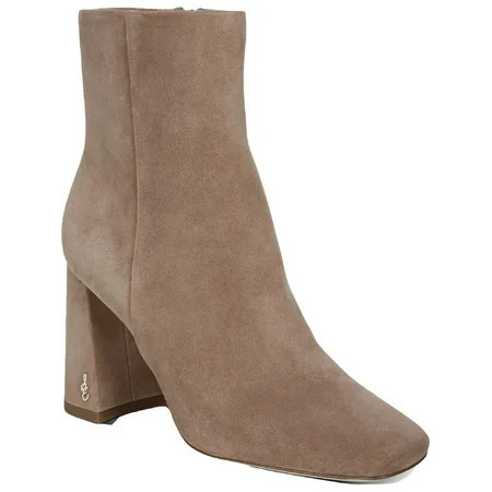 Sam Edelman Womens Codie Suede Square Toe Booties Taupe 11 Medium (B M) | Walmart (US)