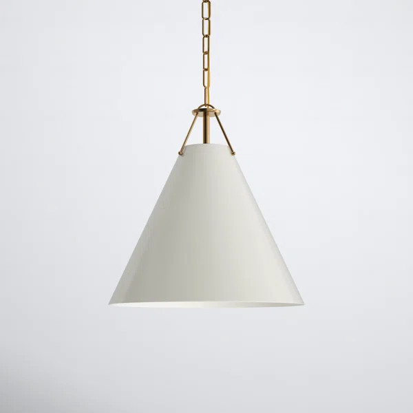 Kinston 1 - Light Gold Cone Pendant | Wayfair North America