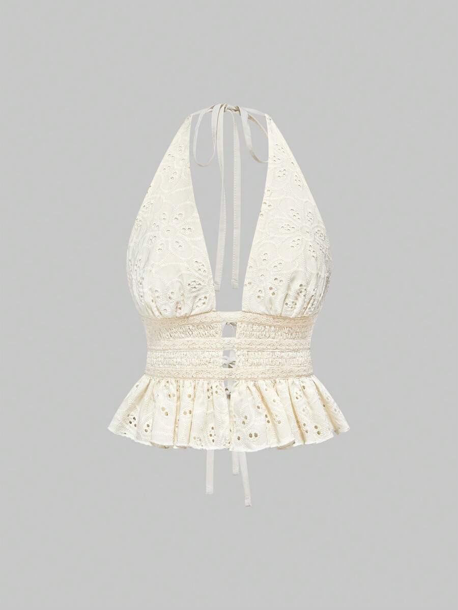 ROMWE Avant Vintage Women Backless Spaghetti Strap Top, Sexy Backless Ladies Vest Cowgirl Outfit ... | SHEIN