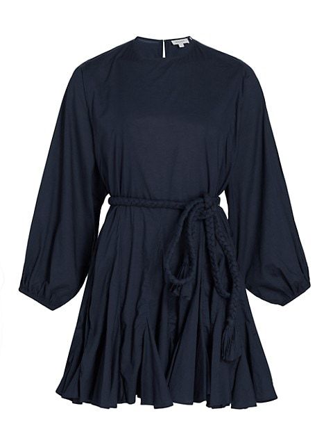 RHODE Ella Braided Belt Mini Dress | Saks Fifth Avenue