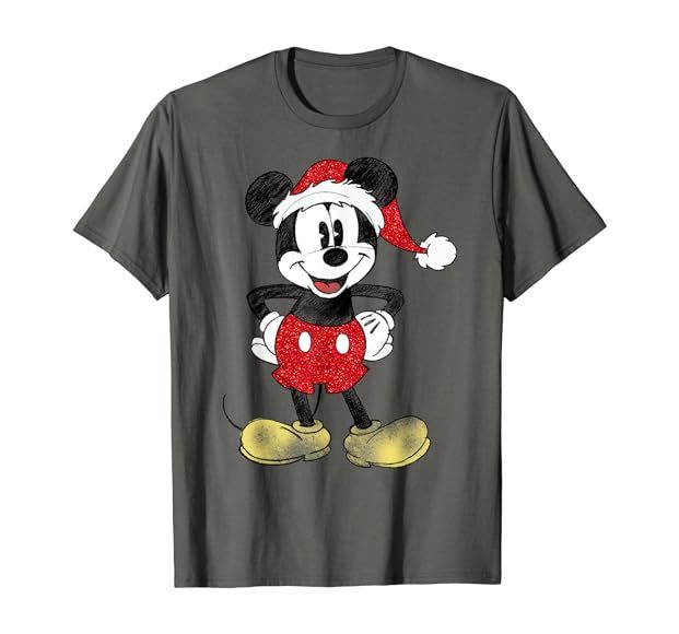 Disney Christmas Mickey Mouse T-Shirt | Amazon (US)