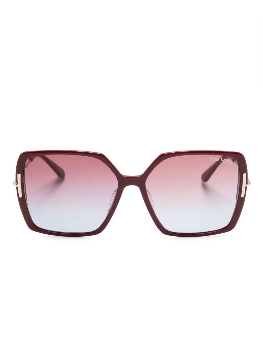 TOM FORD Eyewear square-frame gradient sunglasses - Red | Farfetch Global