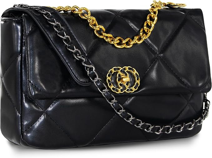 Crossbody Bag for Women Soft PU Leather Handbag Womens Hobo Shoulder bag with Wallet Diamond Plai... | Amazon (US)