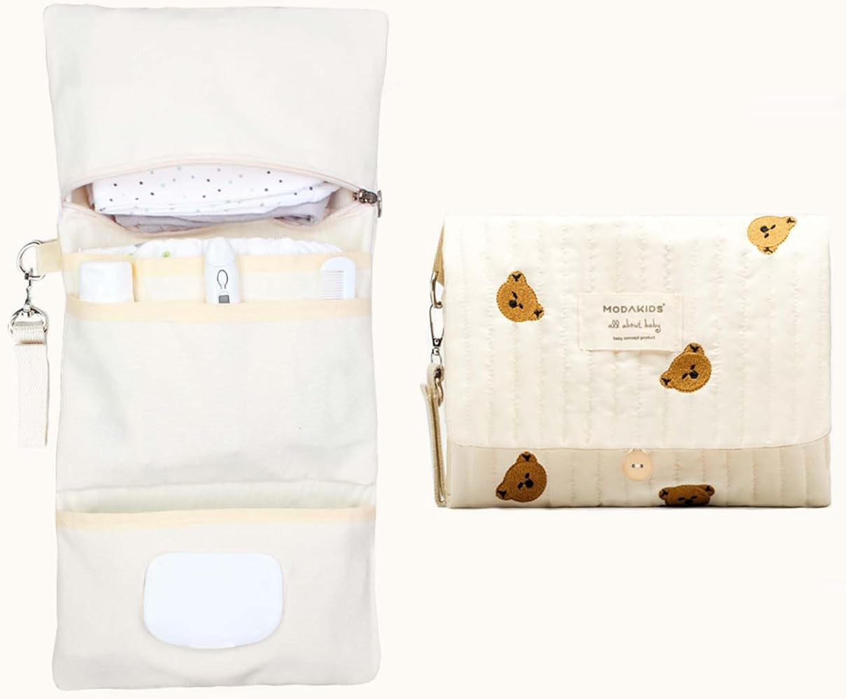 Baby Bag Organizer, Waterproof Mini Diaper Bag, Foldable Mom Travel Set, Diaper Organizer, with G... | Amazon (US)