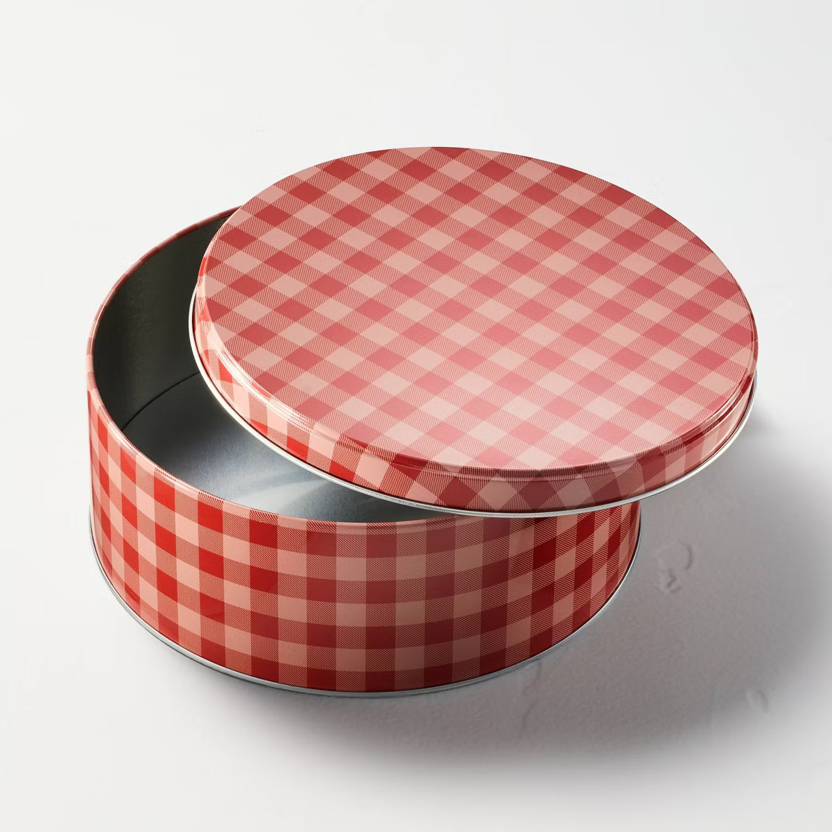 2L Small Gift Tin Red Gingham - Hearth & Hand™ with Magnolia | Target