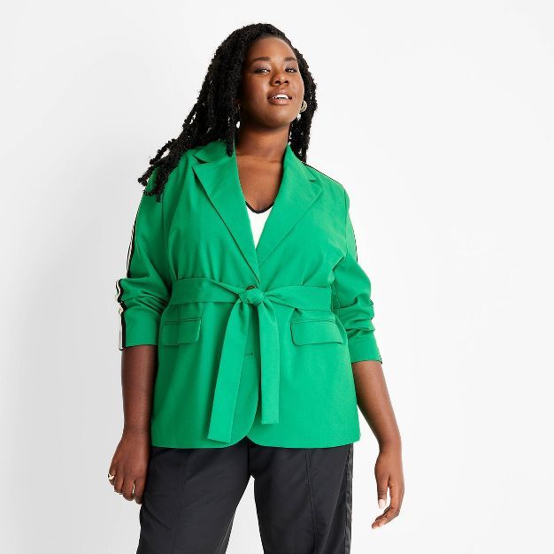 Women's Tie-Front Blazer - Future Collective™ with Kahlana Barfield Brown | Target