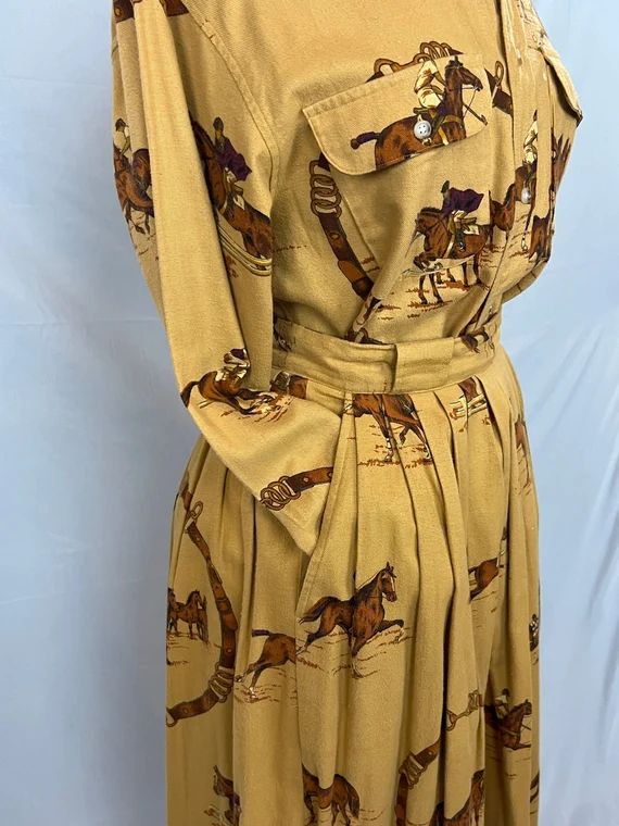 Vintage 80s Ralph Lauren Polo Matching Dress Set | Etsy (US)