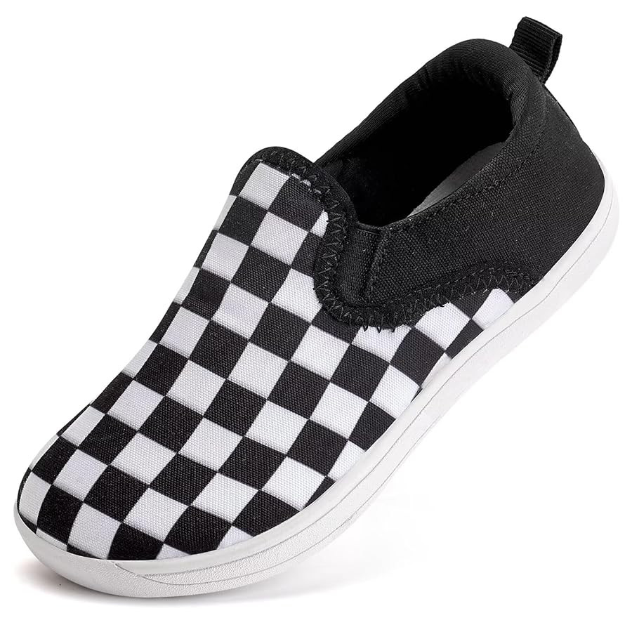 WateLves Toddler Little Kid Wide Barefoot Shoes Boys Girls Minimalist Slip On Sneakers Canvas Wal... | Amazon (US)