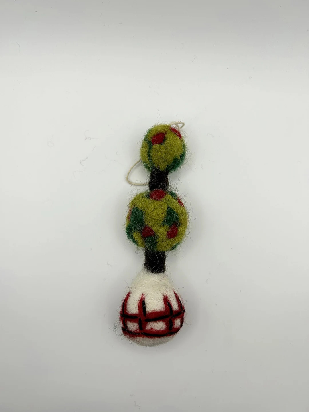 Felted Wool topiary in Pot Ornament-felted Topiary-topiary Ornament-handmade-fair Trade-floral Or... | Etsy (US)