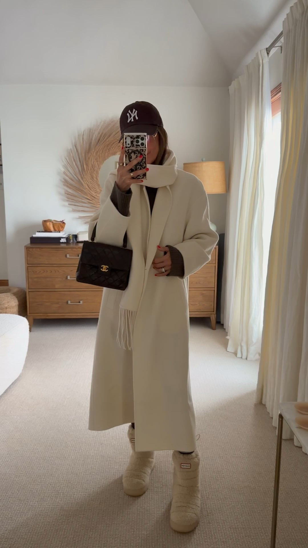 OOTD cozy and warm scarf coat and cashmere sweater + base layer size small 

#LTKOver40 #LTKootd #LTKSeasonal