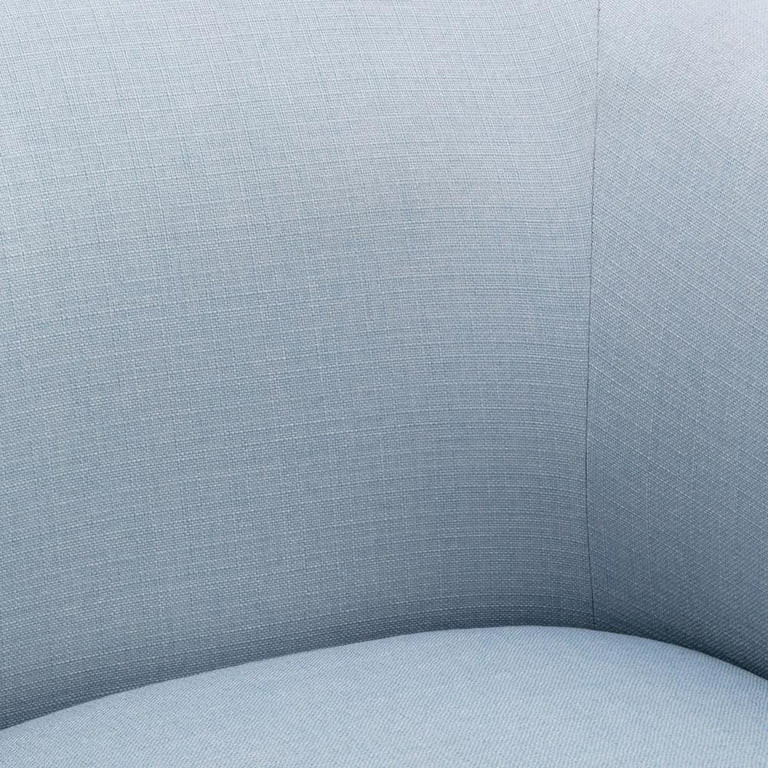 Comfort Pointe Mid-Century Fabric Solid Swivel Armchair, Sky Blue | Walmart (US)