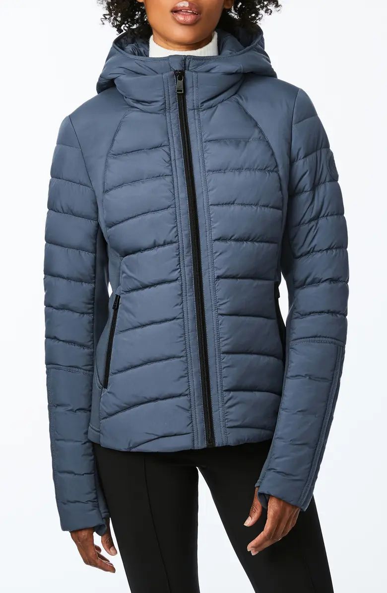 Bernardo Hooded Quilted Water Repellent Jacket | Nordstrom | Nordstrom