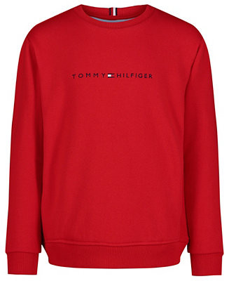 Tommy Hilfiger Toddler and Little Boys Crewneck Soft Fleece Sweatshirt - Macy's | Macy's