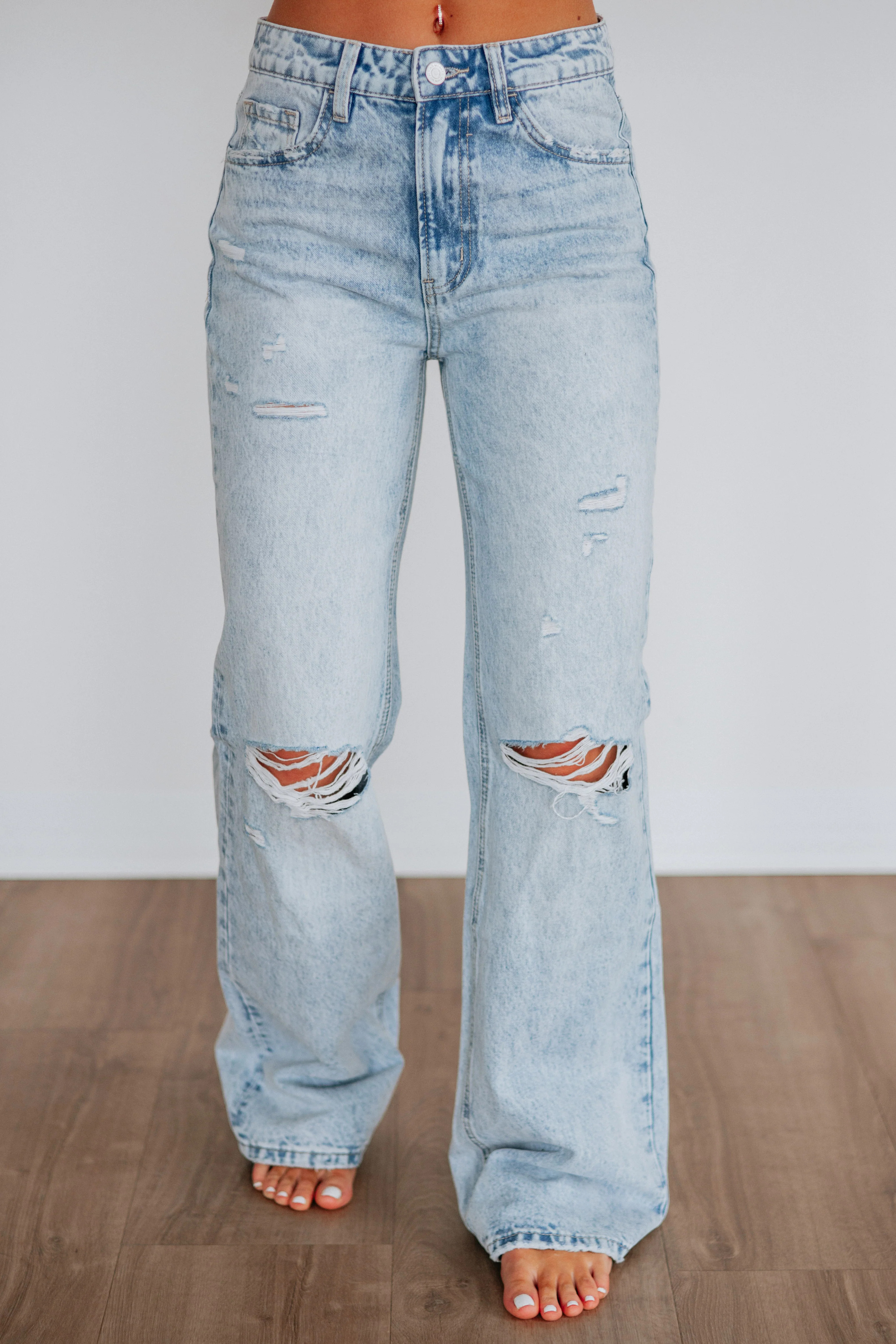 Thea Flying Monkey Jeans - Vintage Light Wash | Wild Oak Boutique