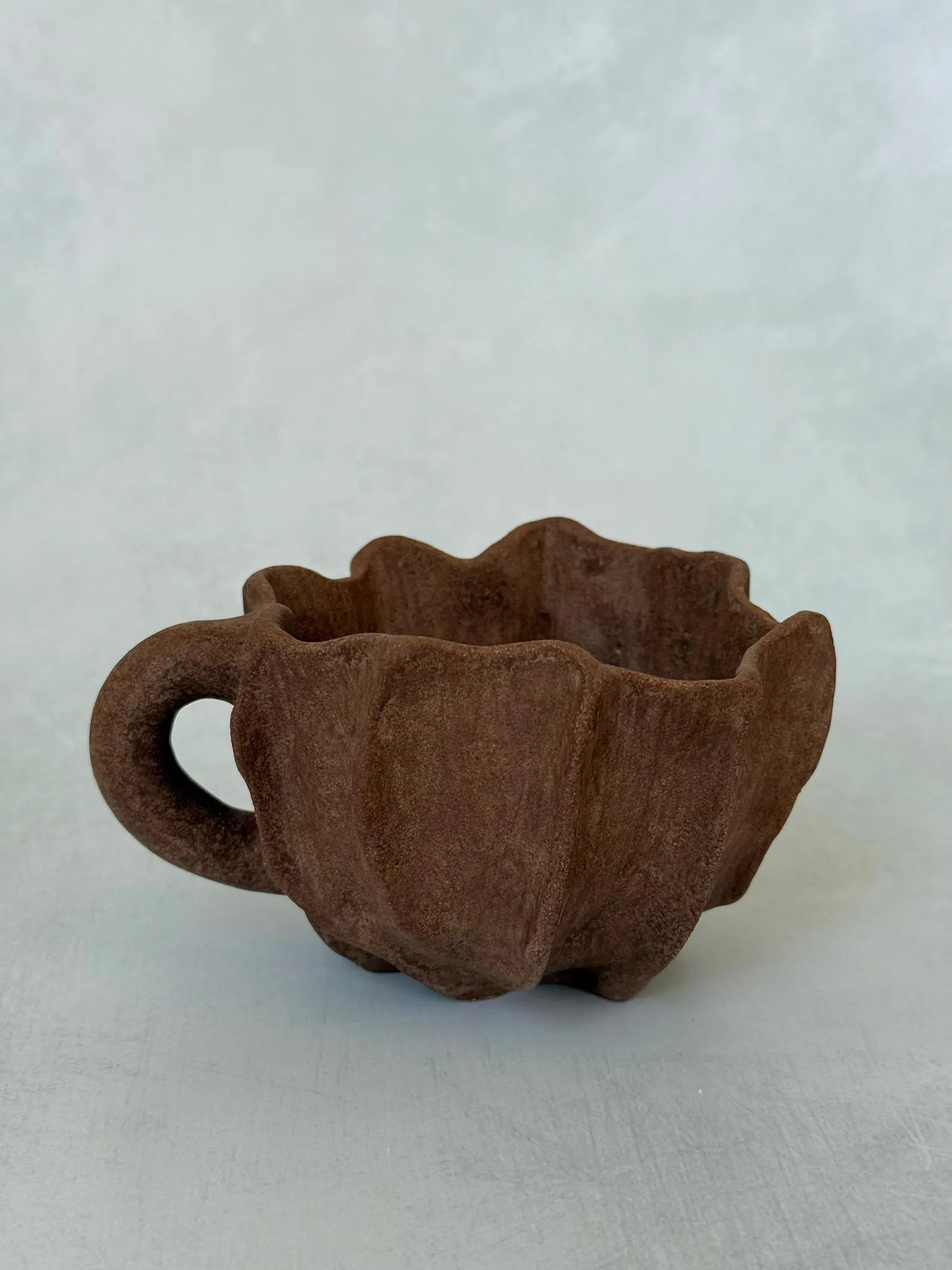 Wrinkle Matte Mug, Handmade Ceramic Coffee Mug With Textured Matte Finish, 320ml (11 Oz), Artisan... | Etsy (US)