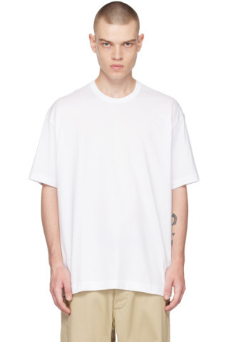 Comme des Garçons Shirt - White Crewneck T-Shirt | SSENSE