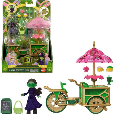 Universal Pictures’ Wicked Emerald City Dessert Cart Toy with Cart, Small Doll & 7 Accessories | Target