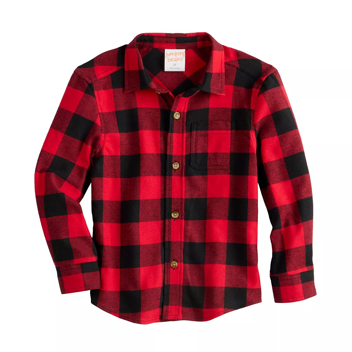 Toddler Boy Jumping Beans® Flannel Plaid Shirt | Kohl's