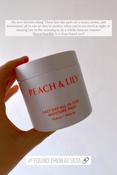 Peach & lily lazy day pads , nontoxic beauty , clean skincare 

#LTKbeauty