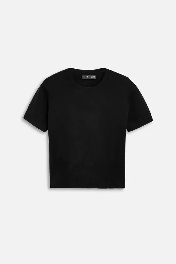 SHORT SLEEVE CASHMERE SWEATER 50TH ANNIVERSARY | Zara US
