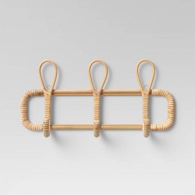 15" x 7" Rattan Wall Hooks Natural - Opalhouse™ | Target