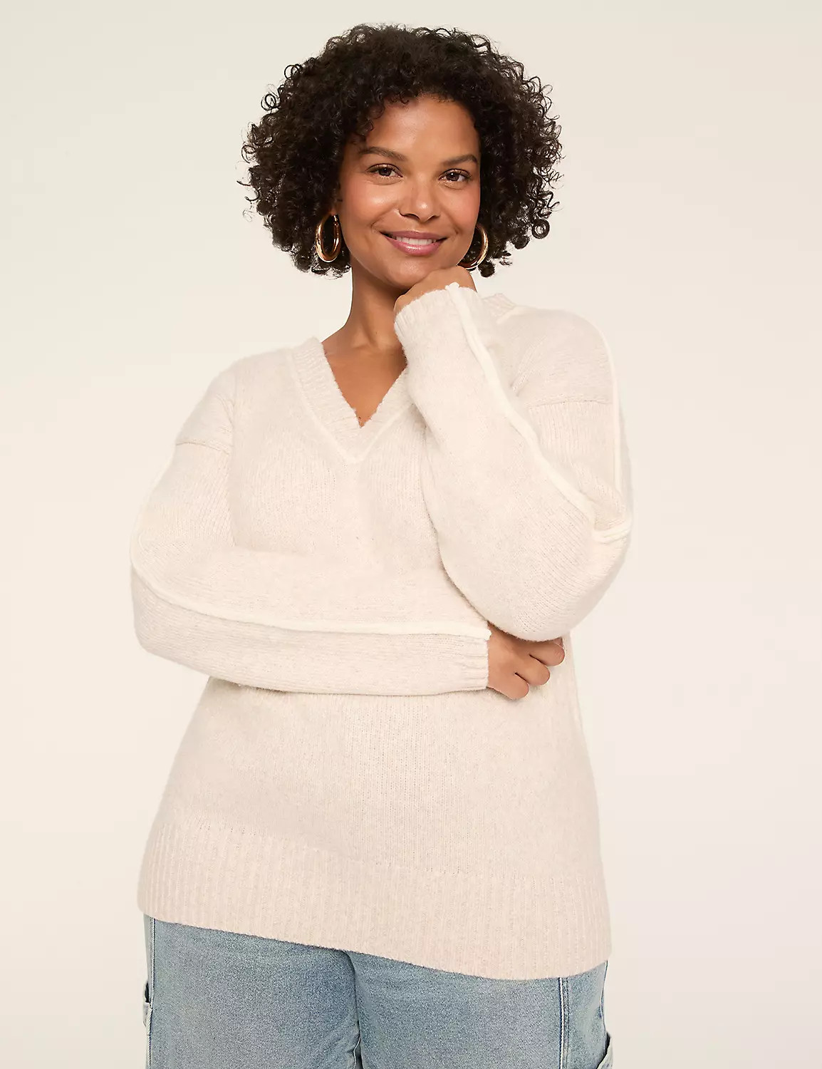 V-Neck Pullover Sweater | LaneBryant | Lane Bryant (US)