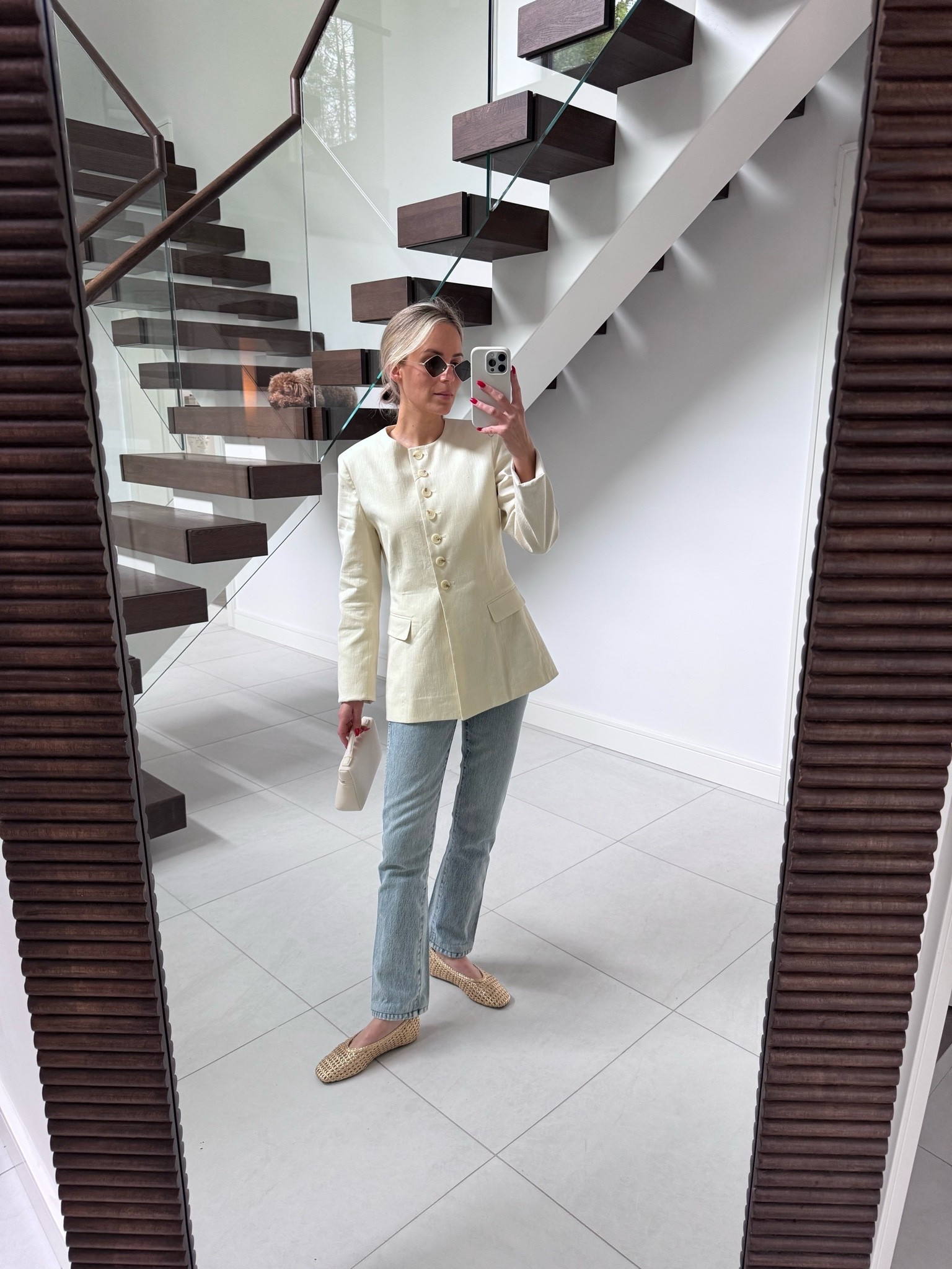 Linen blend blazer with ankle length jeans and gold flats ✨

#LTKspring #LTKsummer #LTKunboxing