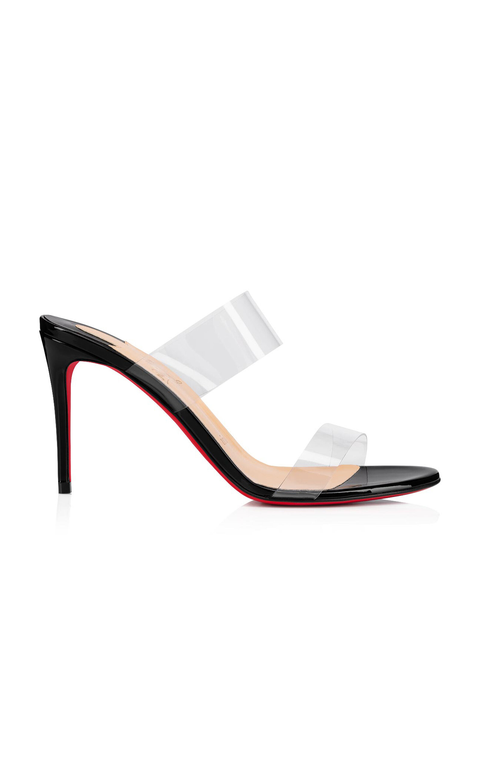 Christian Louboutin - Just Nothing 85mm Patent PVC Sandals - Black - IT 38 - Moda Operandi | Moda Operandi (Global)