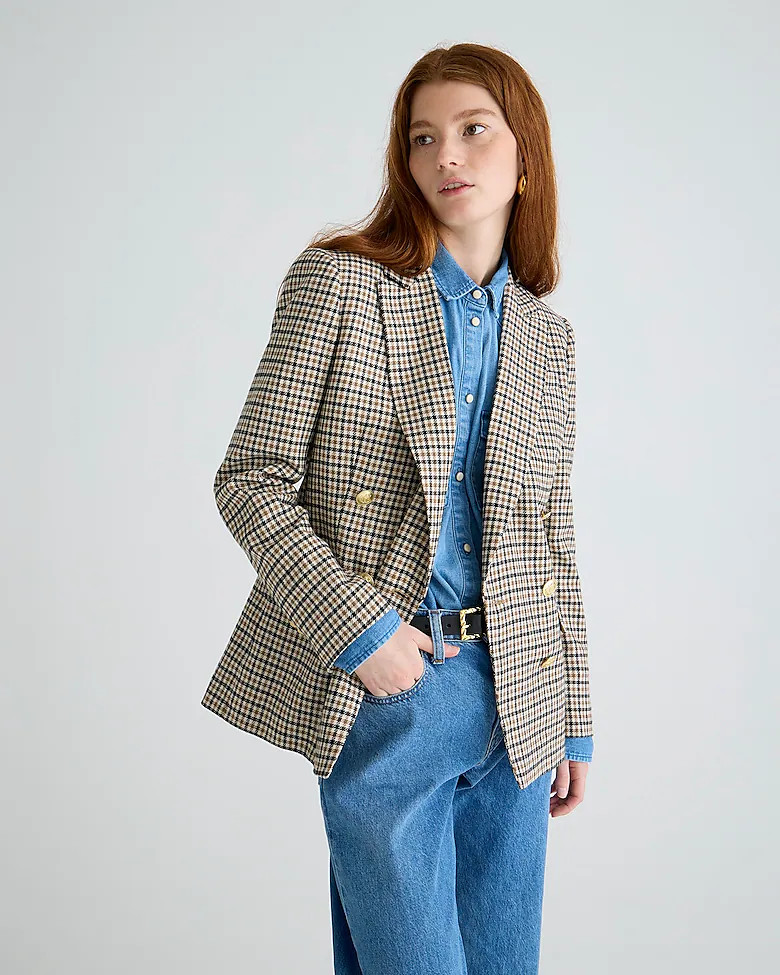 Brynn blazer in plaid Italian wool | J. Crew US