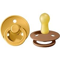 BIBS Pacifiers | BPA-Free Natural Rubber Baby Pacifier | Made in Denmark | Honey bee / Earth 2-Pack  | Amazon (US)