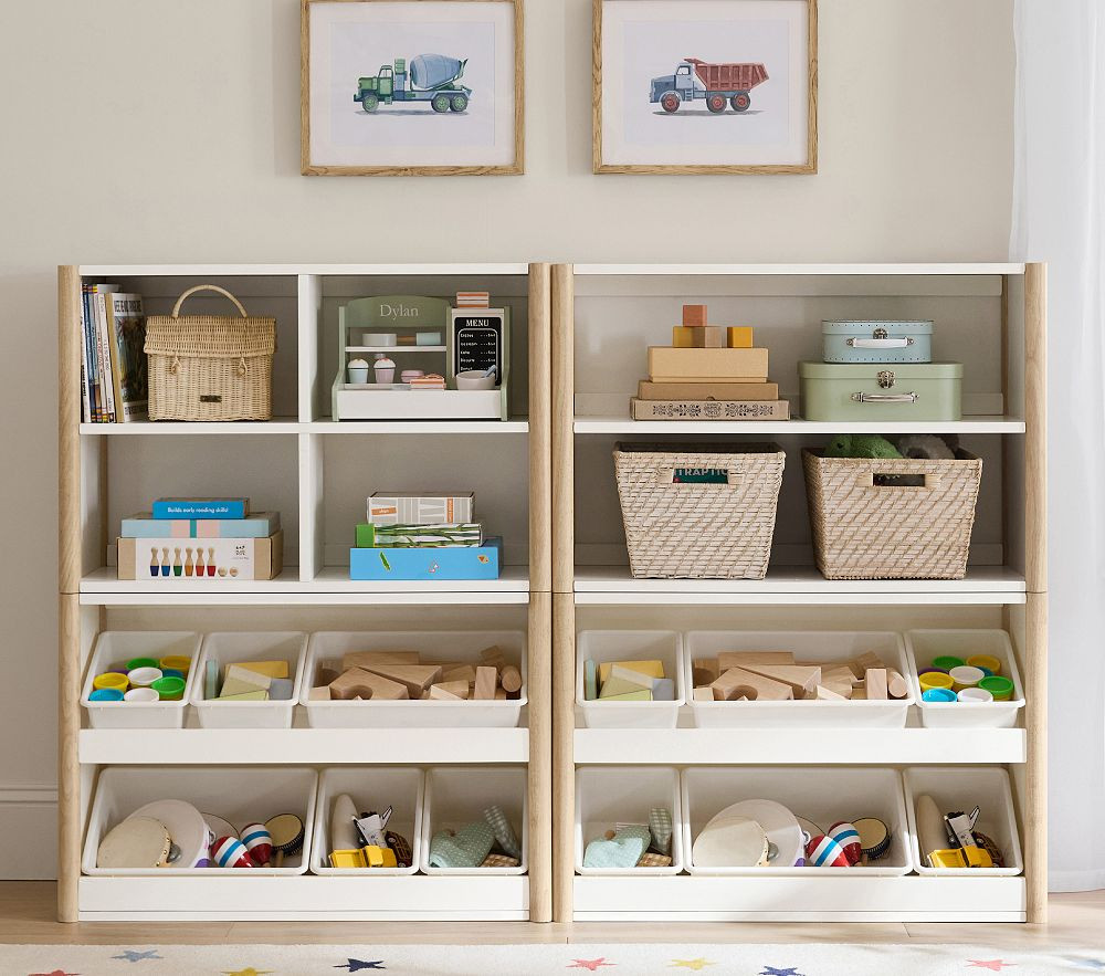 Avery 2-Shelf with Bins Wall Storage System | Pottery Barn Kids