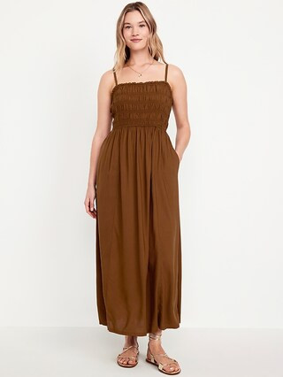 Fit & Flare Sleeveless Maxi Dress | Old Navy (US)