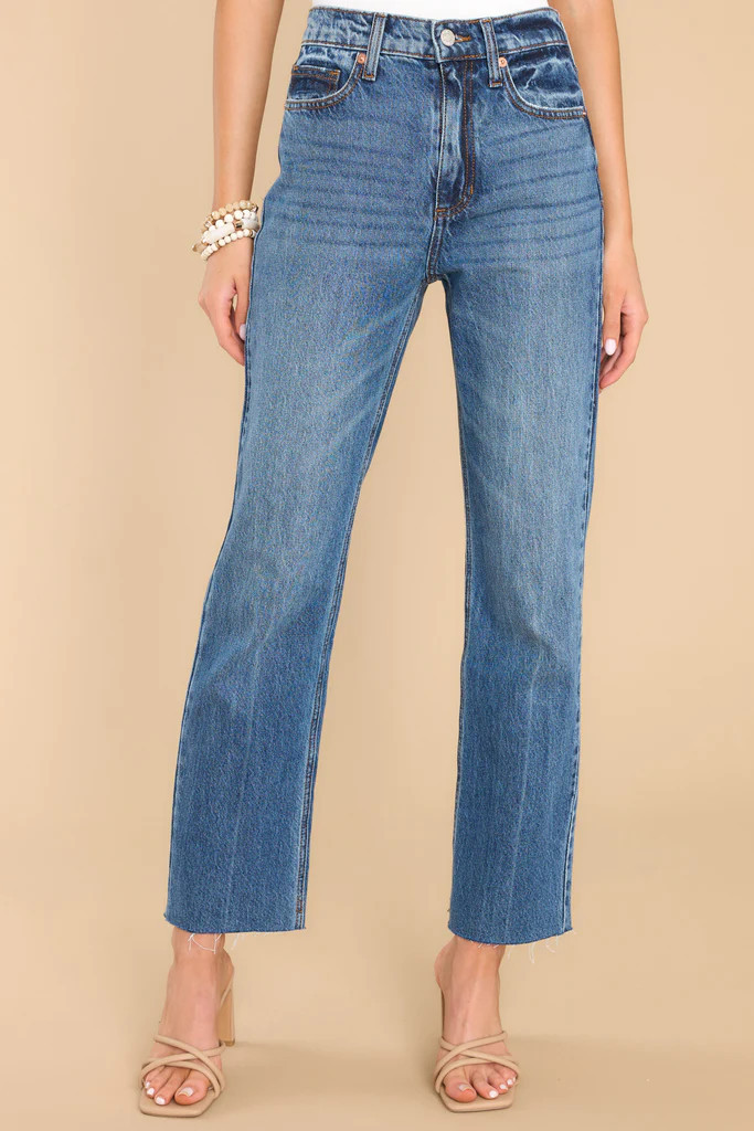 My Turn To Shine Medium Wash Straight Jeans | Red Dress 